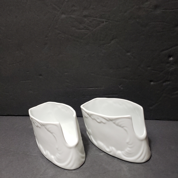 Vintage 1950 Set Of 2 GEROLD PORZELLAN Serving Spoon Rest - Picture 3 of 9